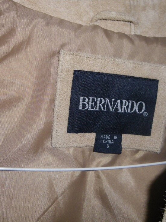 Women’s Suede Leather Three Quarter Length Coat Jacket - Picture 4 of 7